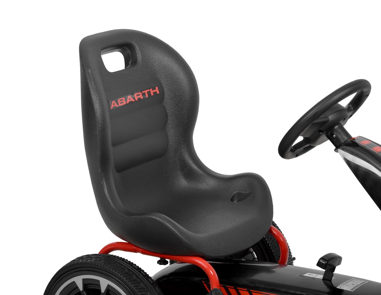 ABARTH - black - šlapací motokára